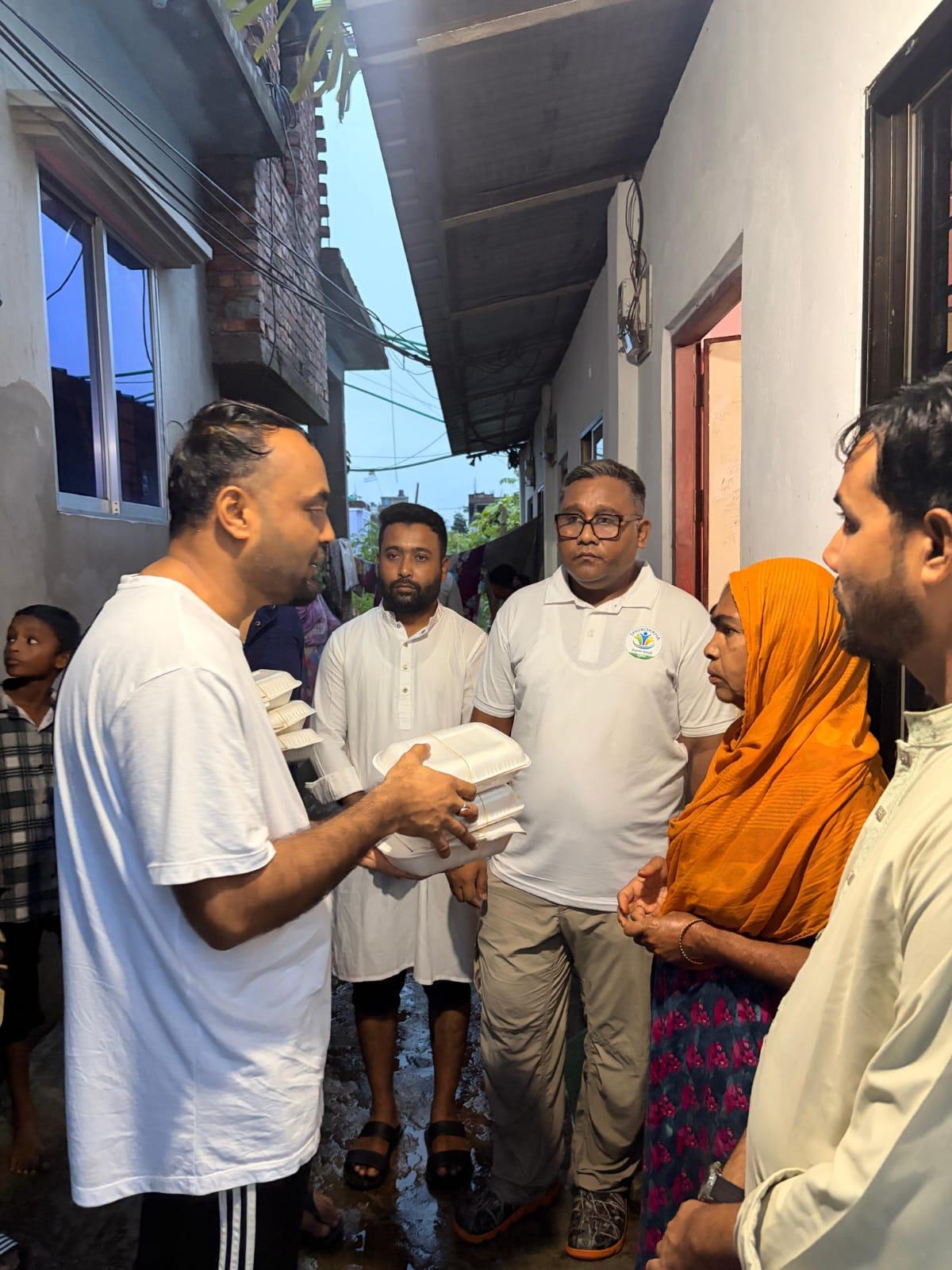 Shurokkha Distributes Meals to Nearly 300 Flood-Affected People in Chattogram