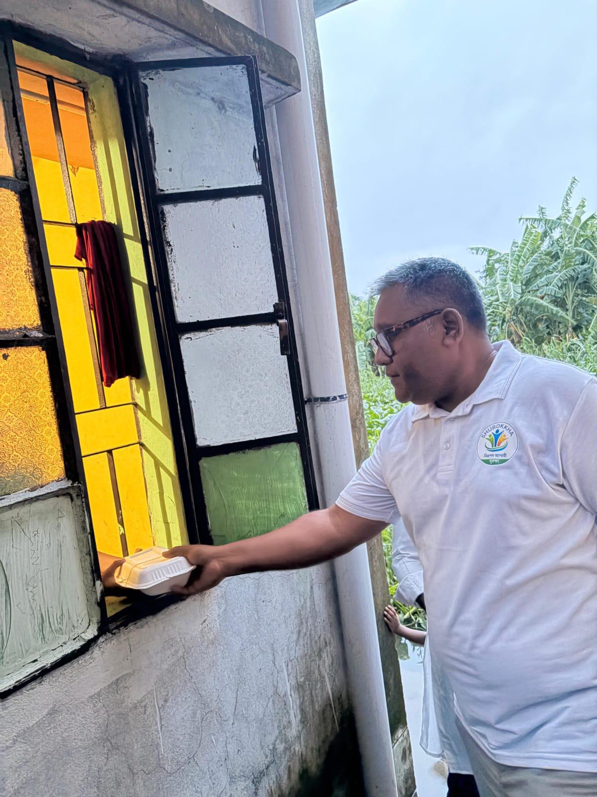Shurokkha Distributes Meals to Nearly 300 Flood-Affected People in Chattogram